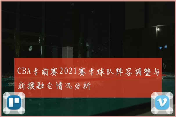 CBA季前赛2021赛季球队阵容调整与新援融合情况分析