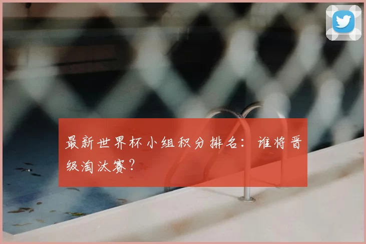 最新世界杯小组积分排名:谁将晋级淘汰赛?